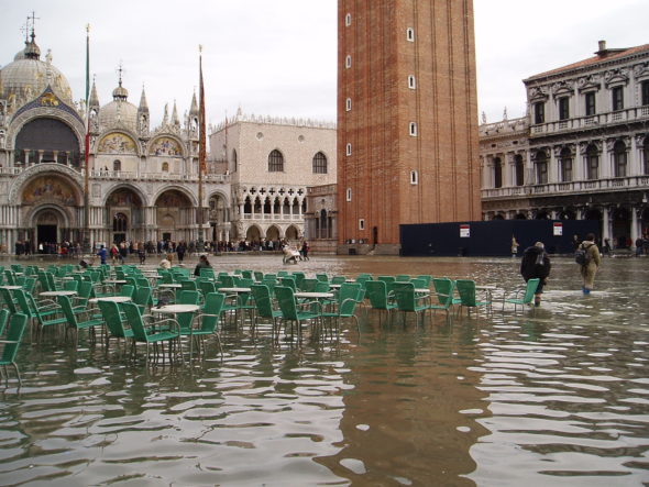 Powódź w Wenecji. Źródło: Wikicommons