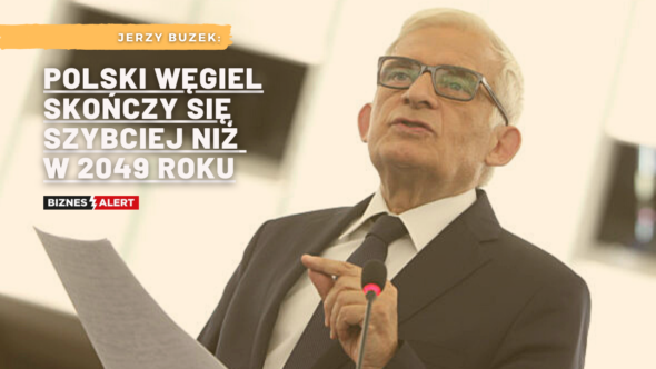 Jerzy Buzek. Grafika: Gabriela Cydejko