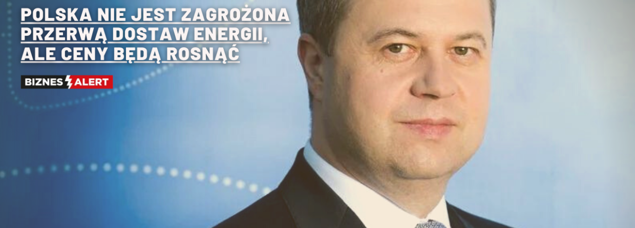 Prezes Urzędu Regulacji Energetyki Rafał Gawin. Fot. ure.gov.pl. Grafika: Gabriela Cydejko.