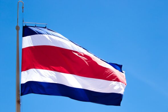 Flaga Kostaryki. Źródło: Pixabay