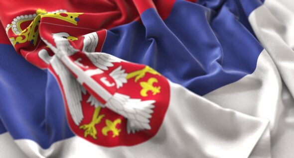 Flaga Serbii. Źródło: Freepik