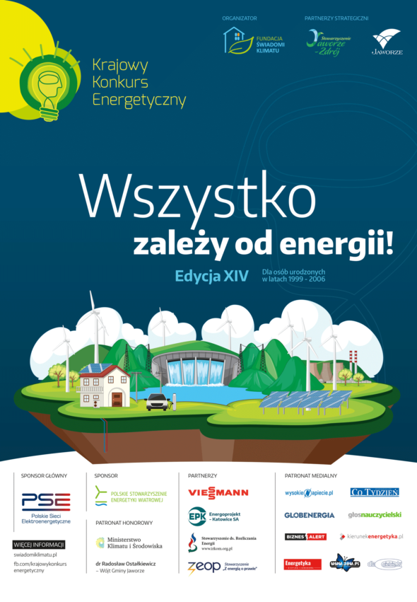 Krajowy Konkurs Energetyczny. Grafika organizatora