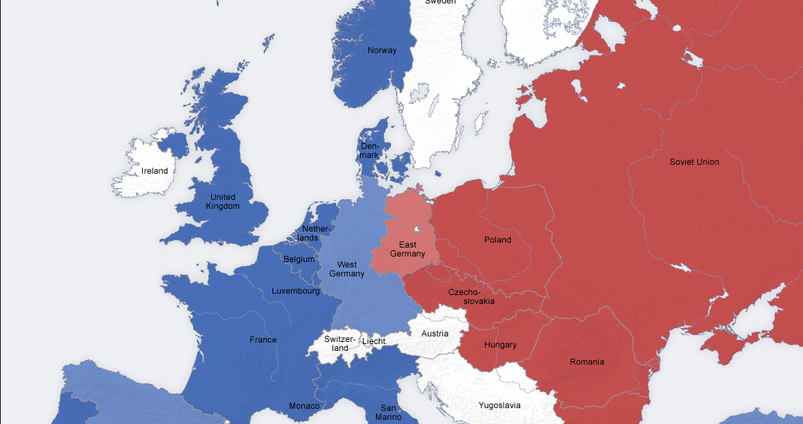 Странам нато конец. Карта холодной войны. Политическая карта холодной войны.