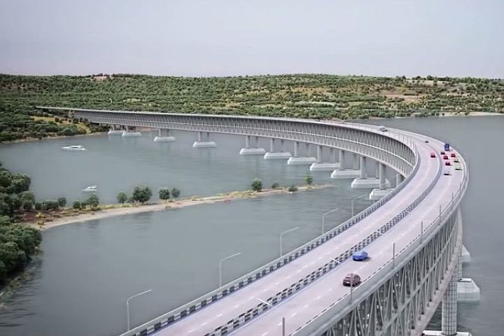 Most na Krym przez Cieśninę Kerczeńską. Fot. Wikimedia Commons