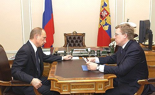 Władimir Putin i Aleksiej Kudrin
