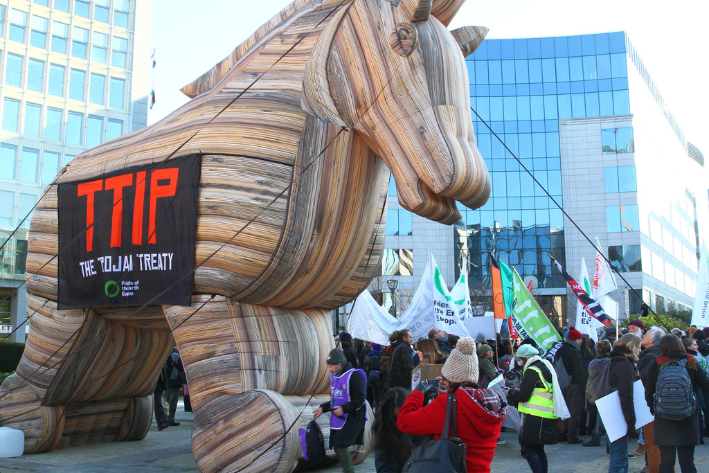 Protesty przeciwko TTIP. Fot. Flickr.com