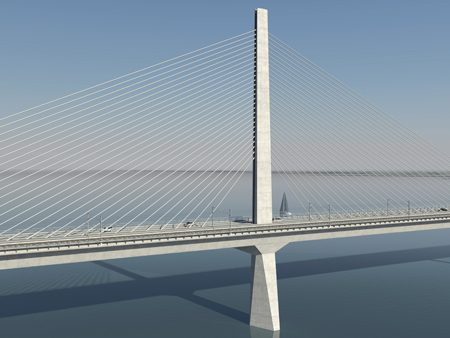 Fot.: Vejdirektoratet, projekt mostu Storstrøm