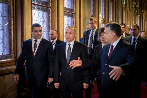 Władimir Putin i Wiktor Orban. Fot. Kancelaria Premiera Węgier