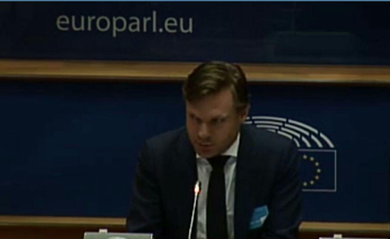 Sijbren De Jong w Parlamencie Europejskim. Fot. autora