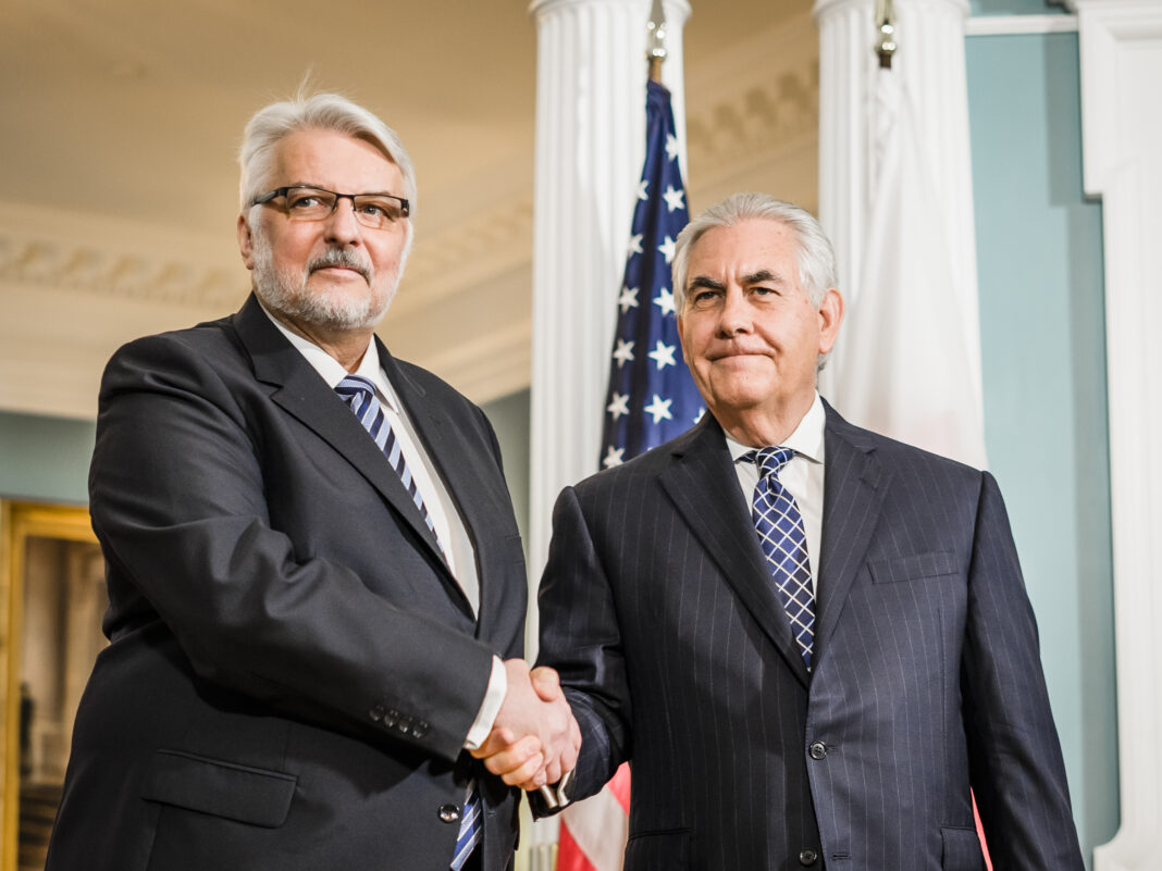 Witold Waszczykowski i Rex Tillerson. Fot. MSZ