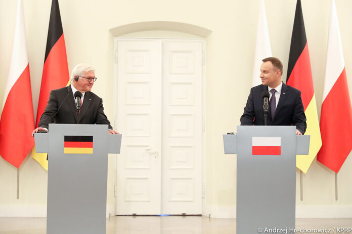 Andrzej Duda i Walter Steinmeier. Fot. Zbigniew Hrechorowicz, KPRP