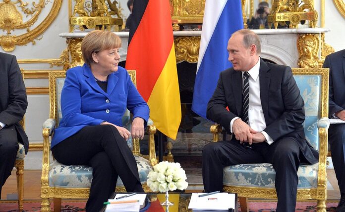 Angela Merkel i Władimir Putin