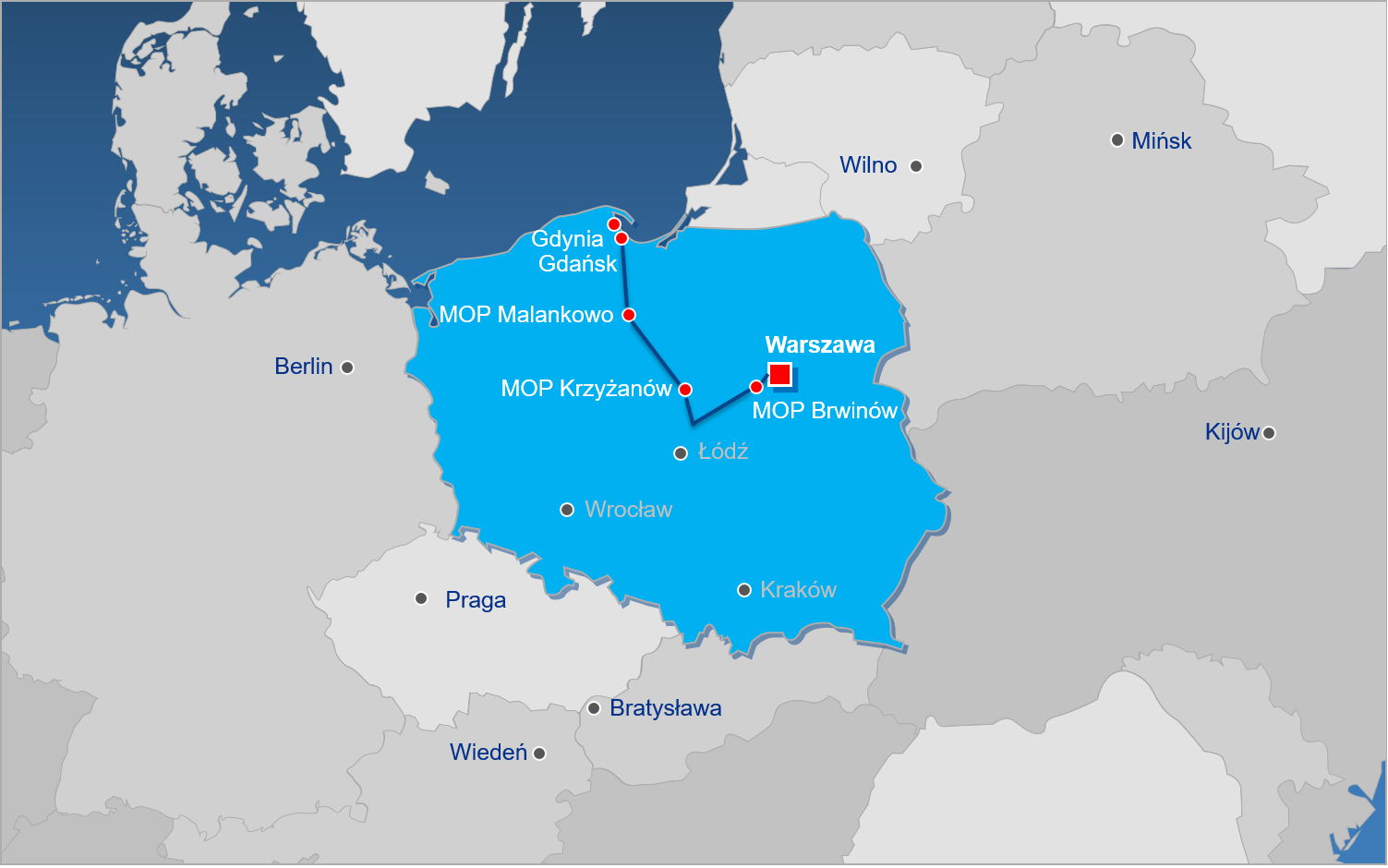Punkty ładowania Polska mapa
