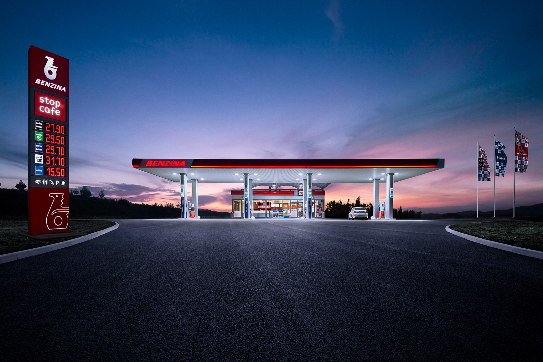 Czeska spółka Orlenu zarządza już siecią 400 stacji paliw. Fot. Benzina