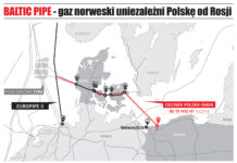 Baltic Pipe. Grafika: BiznesAlert.pl