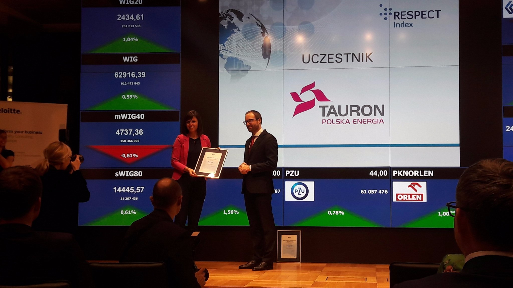 TAURON Polska Energia wchodzi w skład RESPECT Index. Fot. Tauron, Twitter