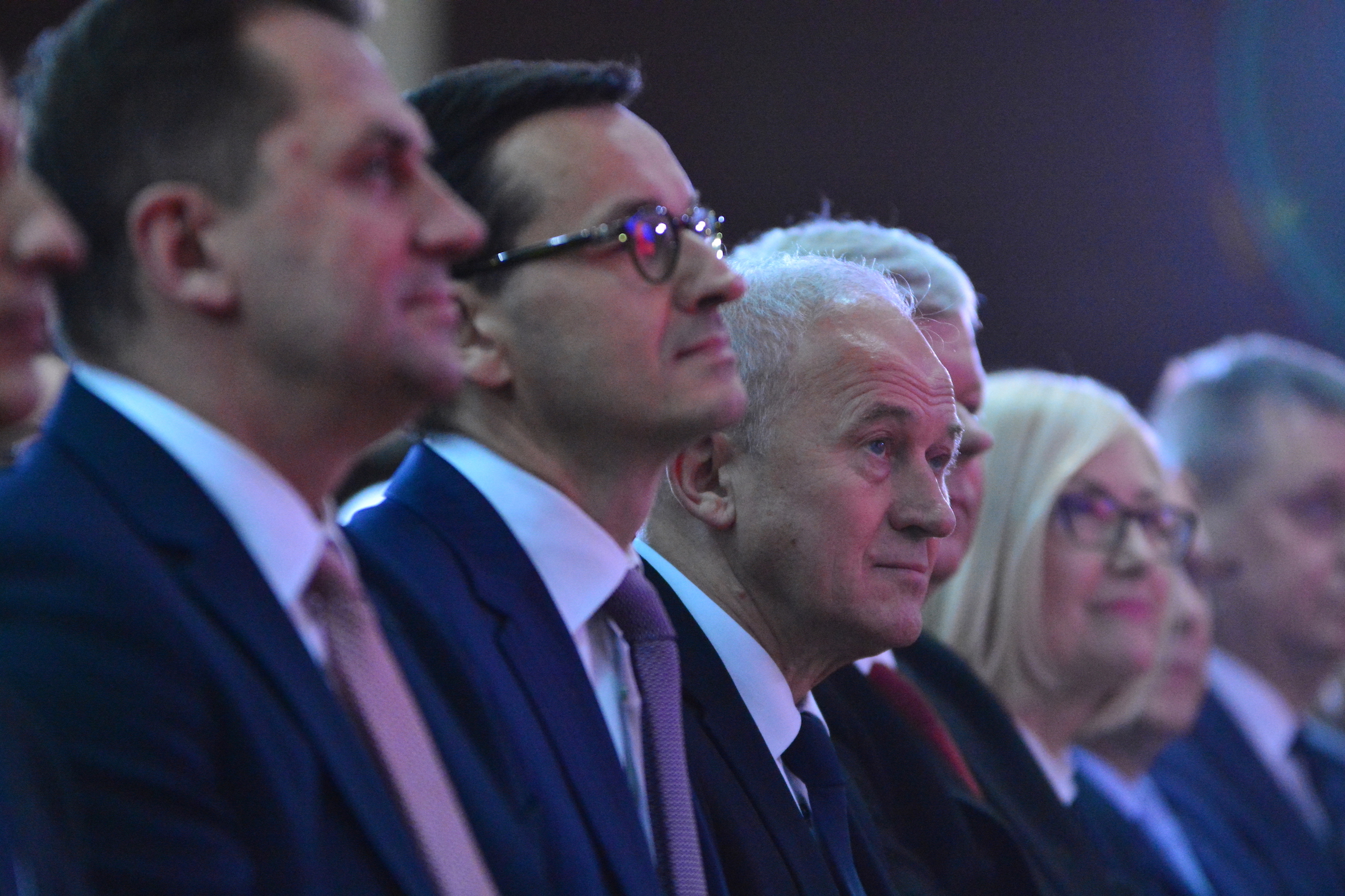 Premier Mateusz Morawiecki i minister energii Krzysztof Tchórzewski. Fot. Enea