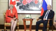 Premier Wielkiej Brytanii Theresa May i prezydent Rosji Władimir Putin. Fot. Kremlin.ru