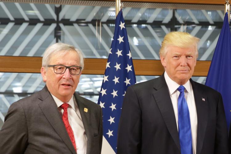 Donald Trump i Jean-Claude Juncker. Fot. EEAS