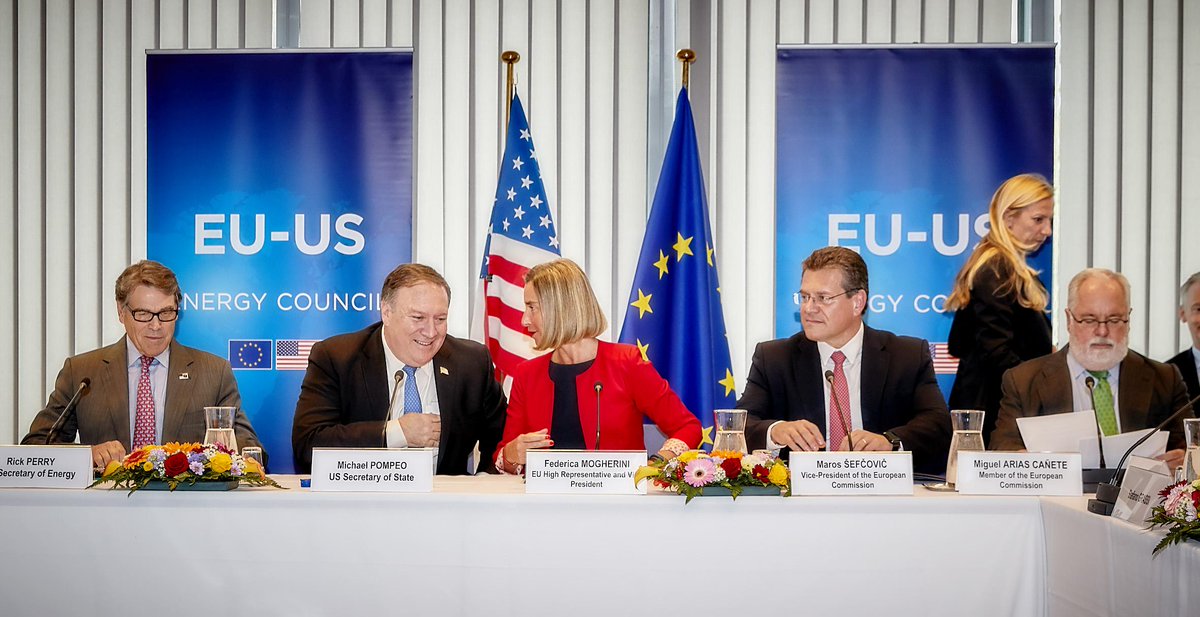 Rada Energetyczna UE-USA w Brukseli 12 lipca. Fot. EEAS