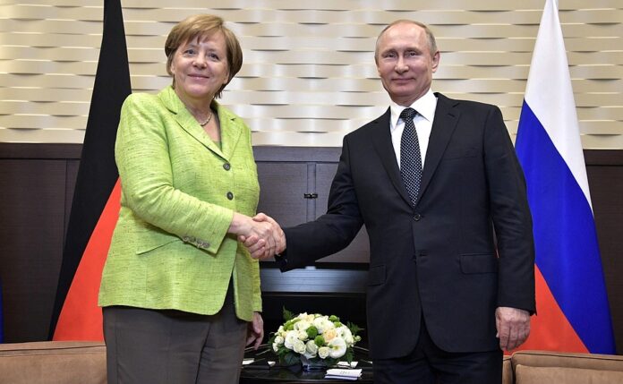 Angela Merkel i Władimir Putin. Fot. Kremlin.ru