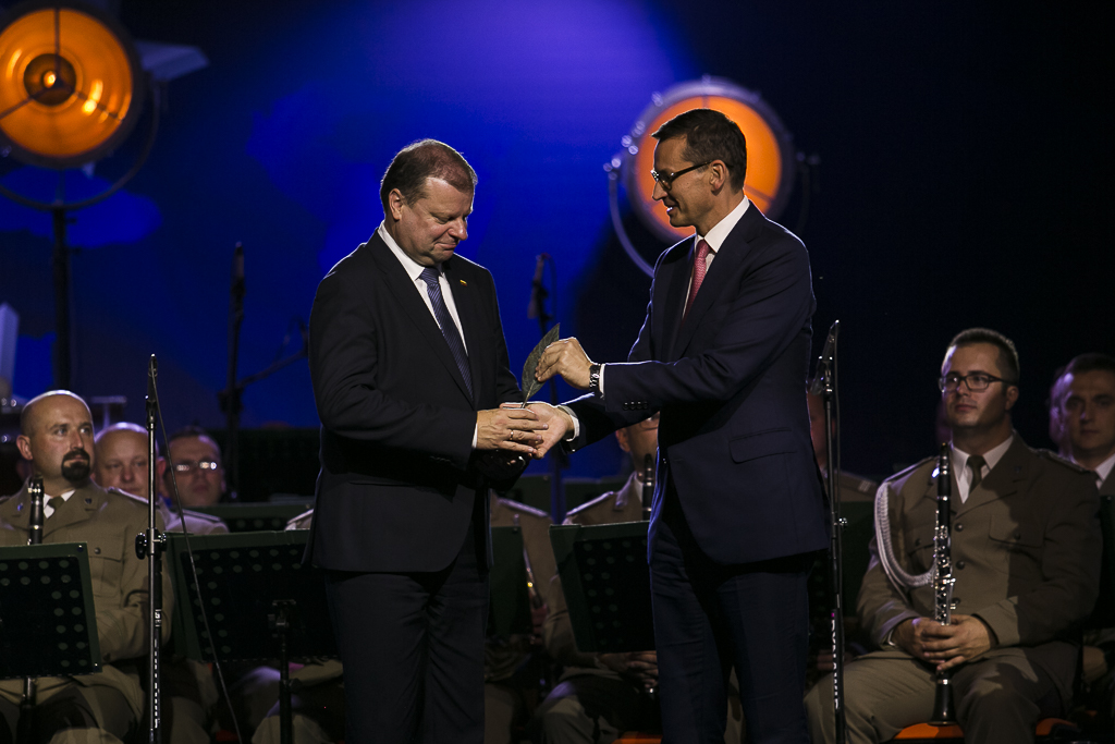 Saulius Skvernelis i Mateusz Morawiecki w Krynicy. Fot.: Forum Ekonomiczne