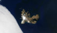 Wyspy Kerguelena widziane z kosmosu. Źródło: Wikicommons