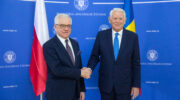 Minister Jacek Czaputowicz z ministrem Spraw Zagranicznych Rumunii Teodorem Melescanu. Fot. Tymon Markowski / MSZ