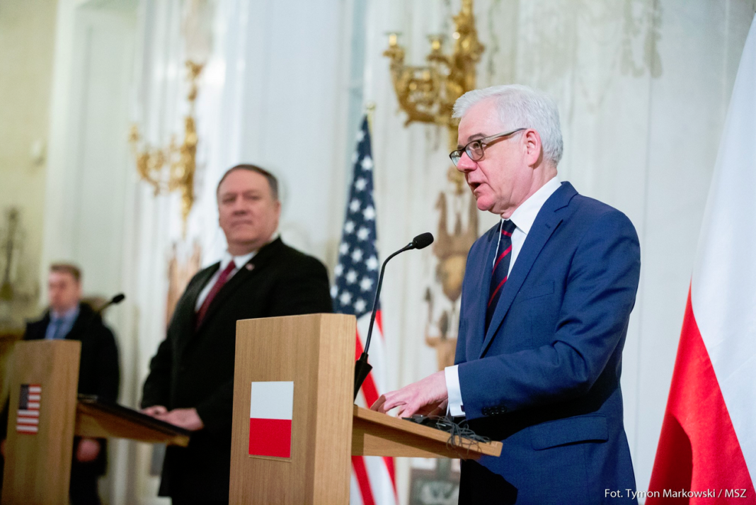 Jacek Czaputowicz i Mike Pompeo. Fot. MSZ