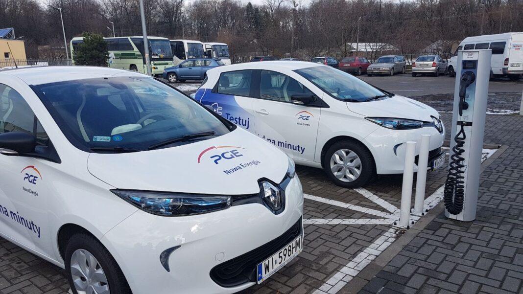 elektromobilność pge siedlce carsharing