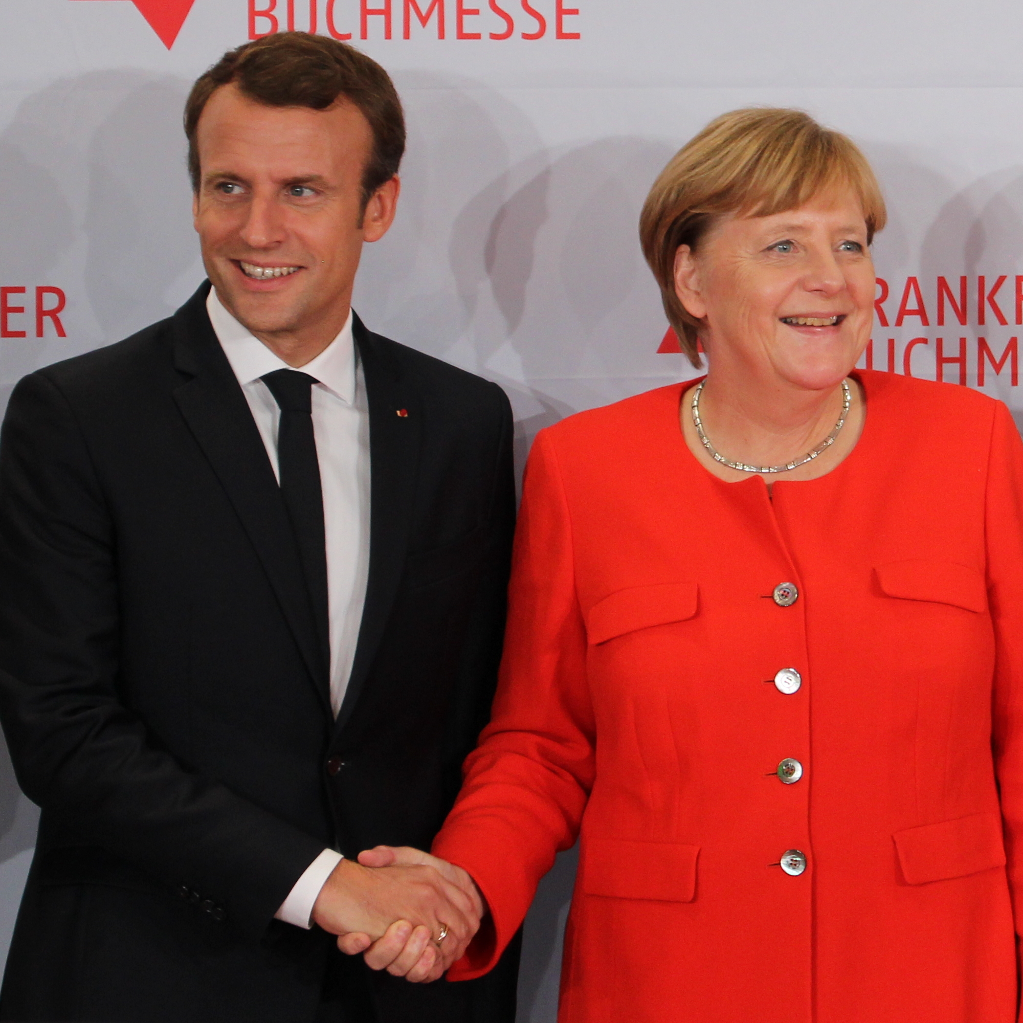 Emmanuel Macron i Angela Merkel. Źródło: WIkicommons