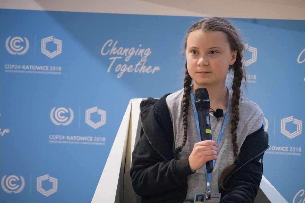 Greta Thunberg na COP24. To jej akcja w Norwegii zainspirowała protesty w Polsce. Fot. YouTube