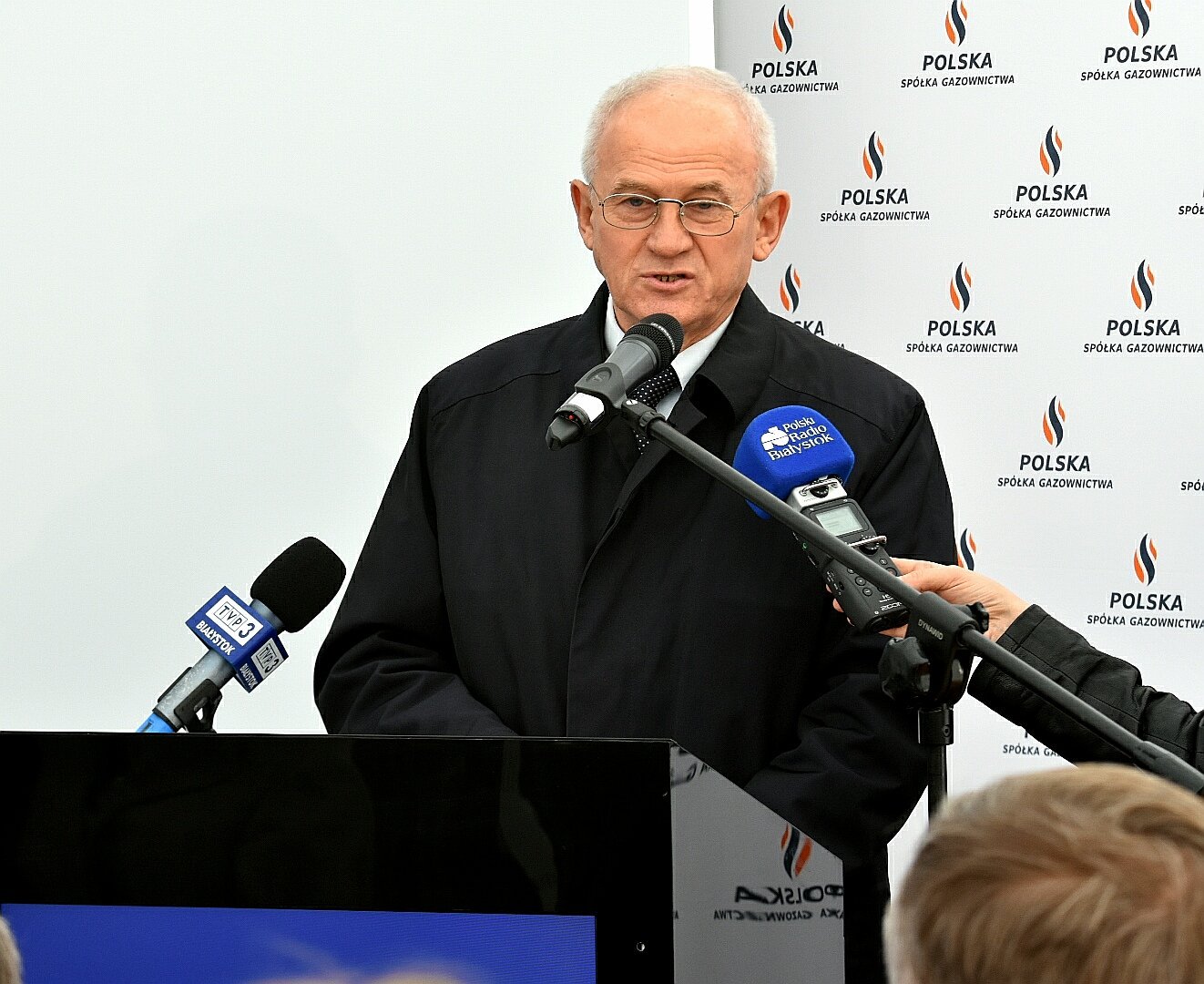 Minister energii Krzysztof Tchórzewski na konferencji w Mońkach. Fot. Ministerstwo Energii