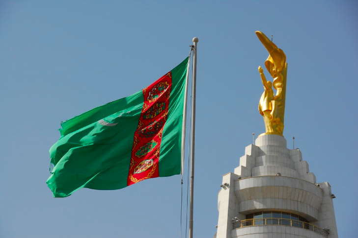Flaga Turkmenistanu. Źródło: Flickr