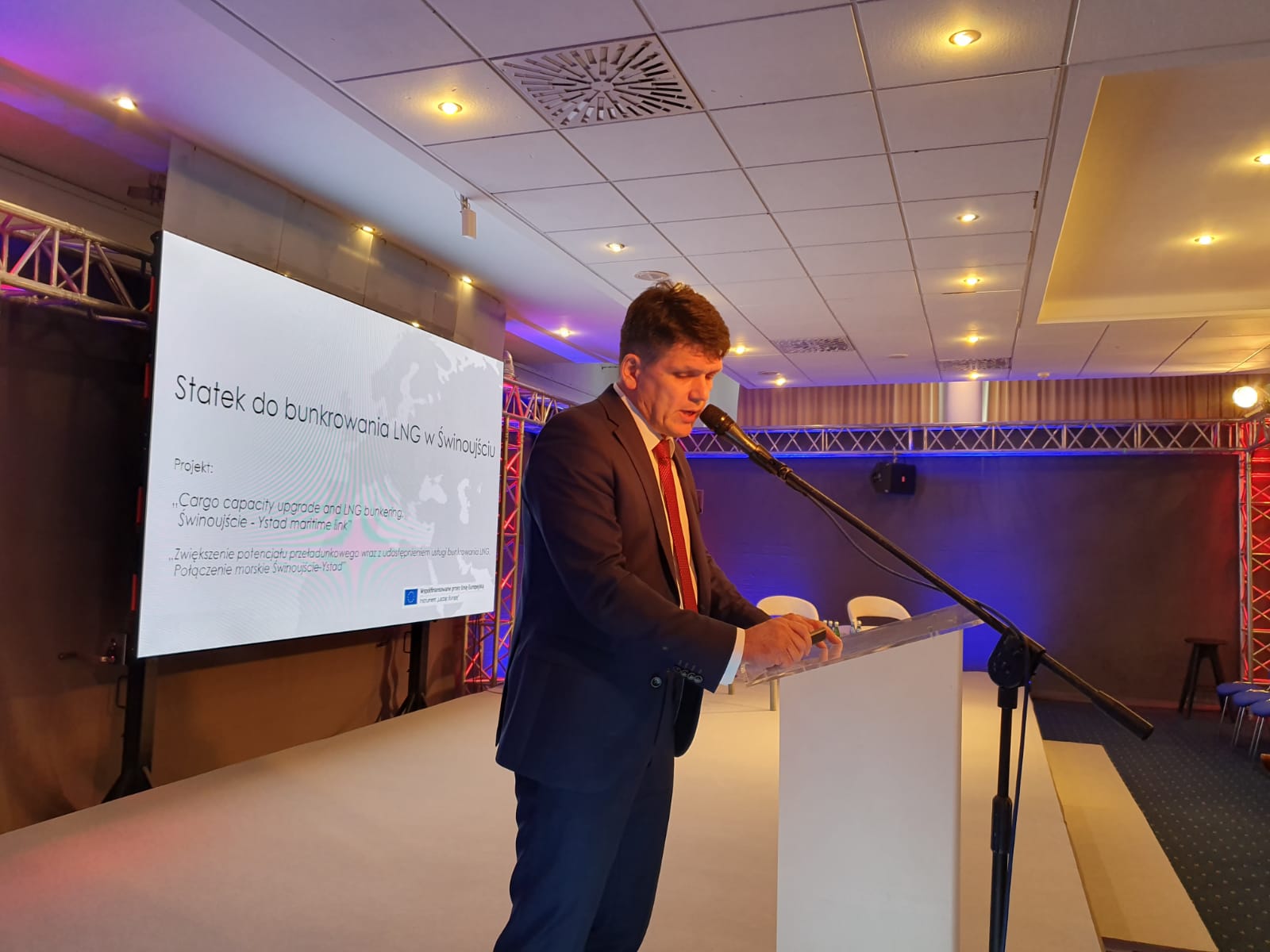 Tadeusz Tański z Polskiego LNG na konferencji Gazterm 2019. Fot. BiznesAlert.pl