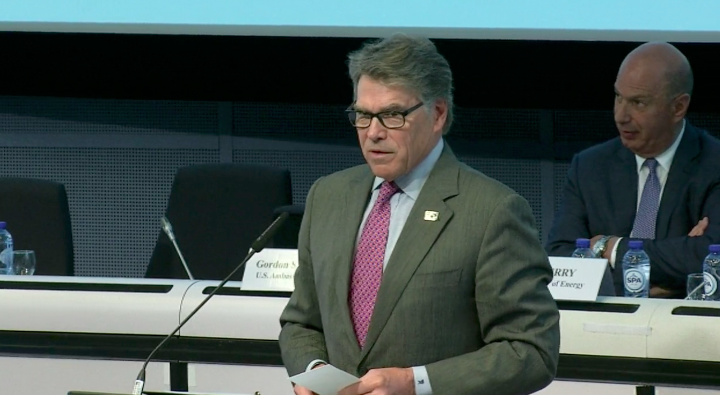 Rick Perry na konferencji 1st EU-U.S. Energy Council High-Level Business to Business Energy Forum. Fot. BiznesAlert.pl