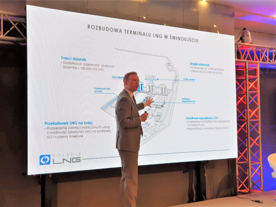 Prezes Polskie LNG podczas Gazterm 2019 fot. BiznesAlert.pl