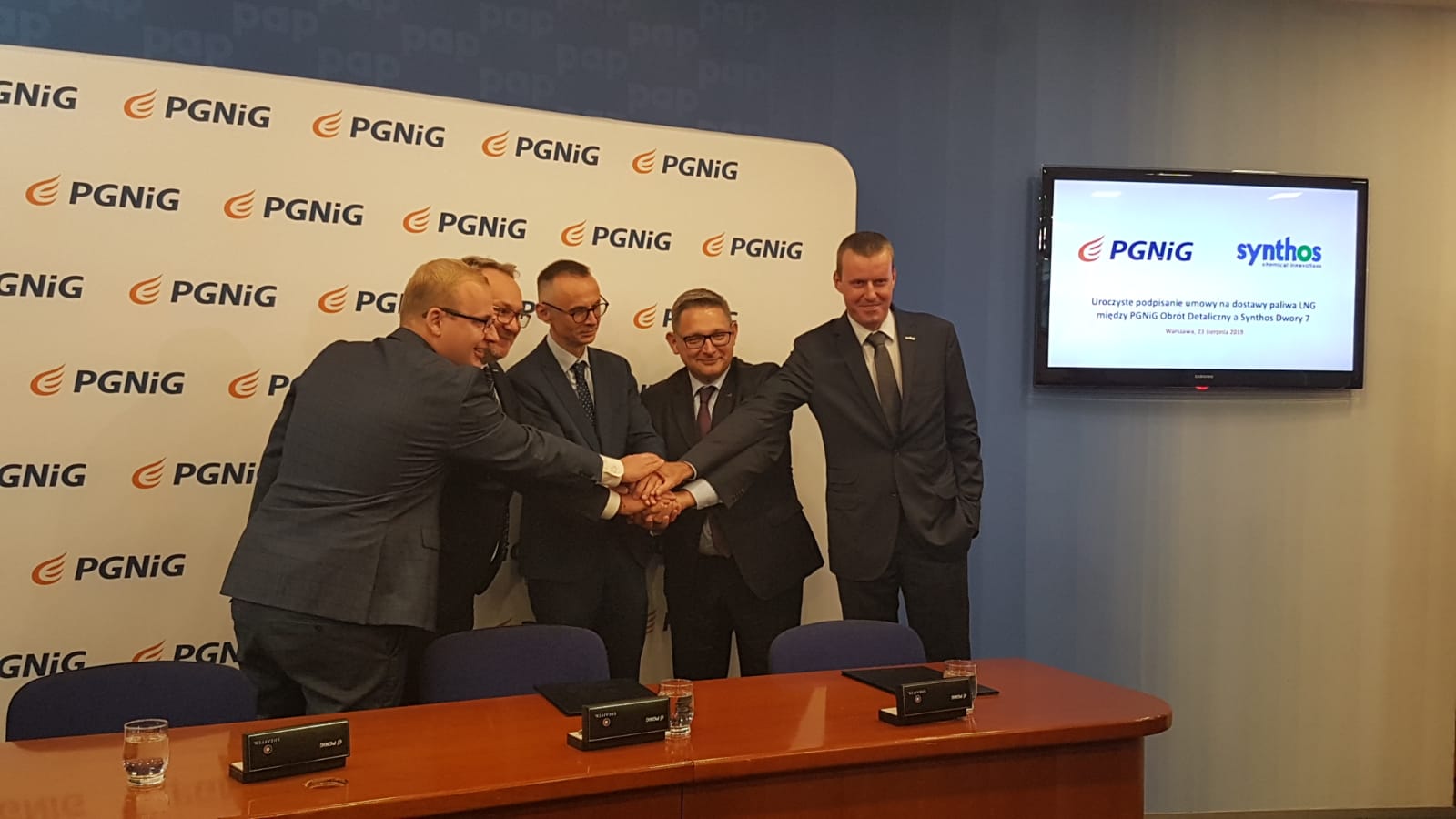 Podpisanie umowy PGNiG OD oraz Synthos fot. Piotr Stępiński/BiznesAlert.pl