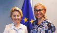 Komisarz Kadri Simson i przewodnicząca KE Ursula von der Leyen. Fot. Twitter