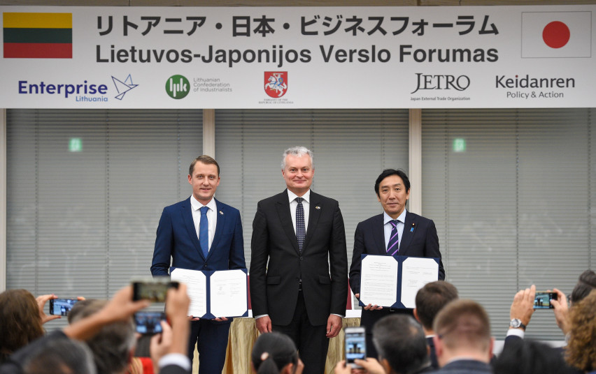 Litwa i Japonia podpisują memorandum o pogłębionej współpracy w energetyce. Fot. Ministerstwo Energetyki Litwy