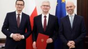 Mateusz Morawiecki (L), Ireneusz Zyska (Ś) i Michał Kurtyka / fot. Ministerstwo Klimatu