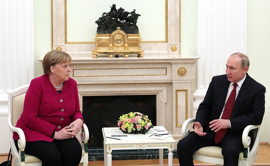 Angela Merkel i Władimir Putin. Fot. Kremlin.ru