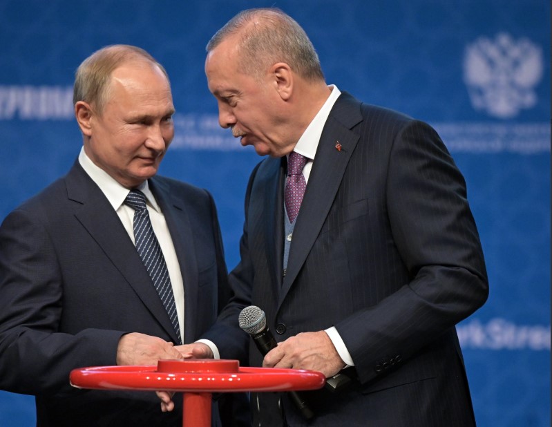Inauguracja Turkish Stream z udziałem Prezydentów Rosji i Turcji. Fot. Kremlin Russia