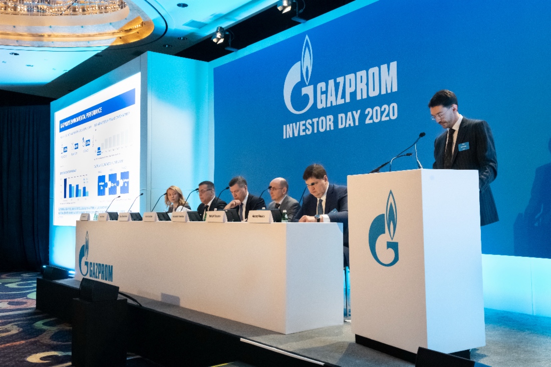 Dzień inwestora Gazpromu w 2020 roku. Fot. Gazprom