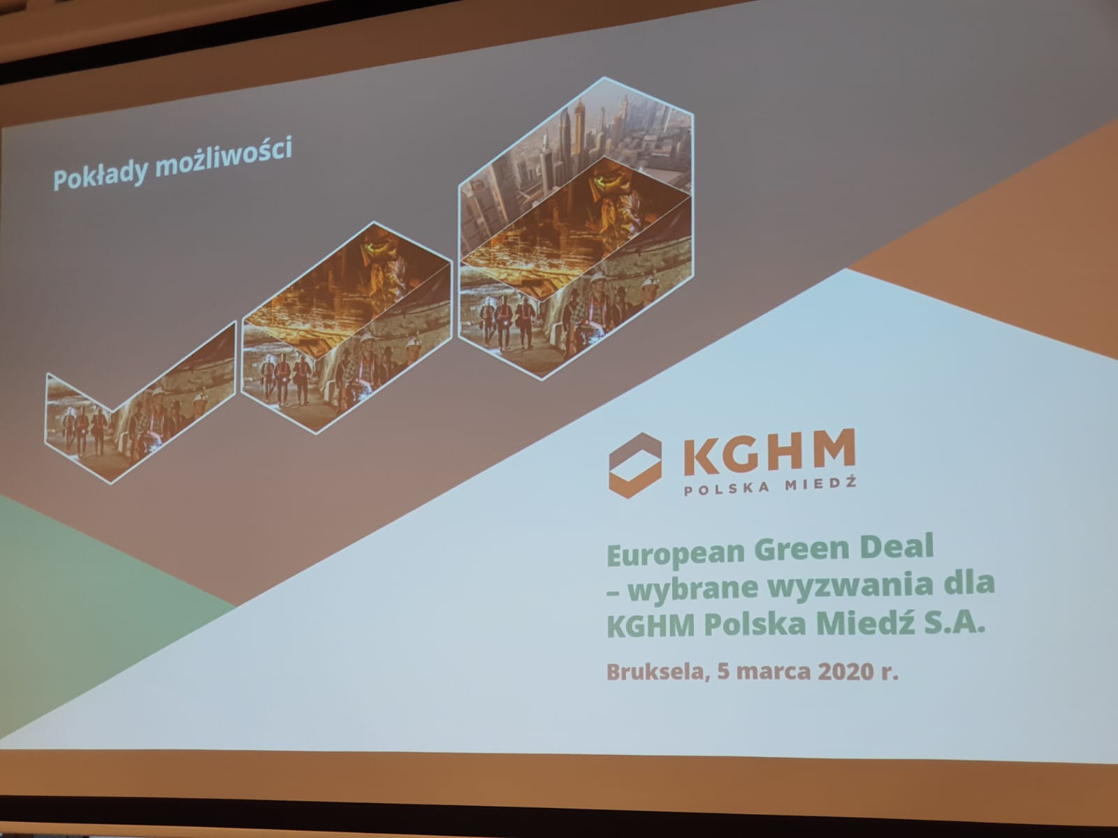 Prezentacja stanowiska KGHM na temat Europejskiego Zielonego Ładu. Fot. BiznesAlert.pl