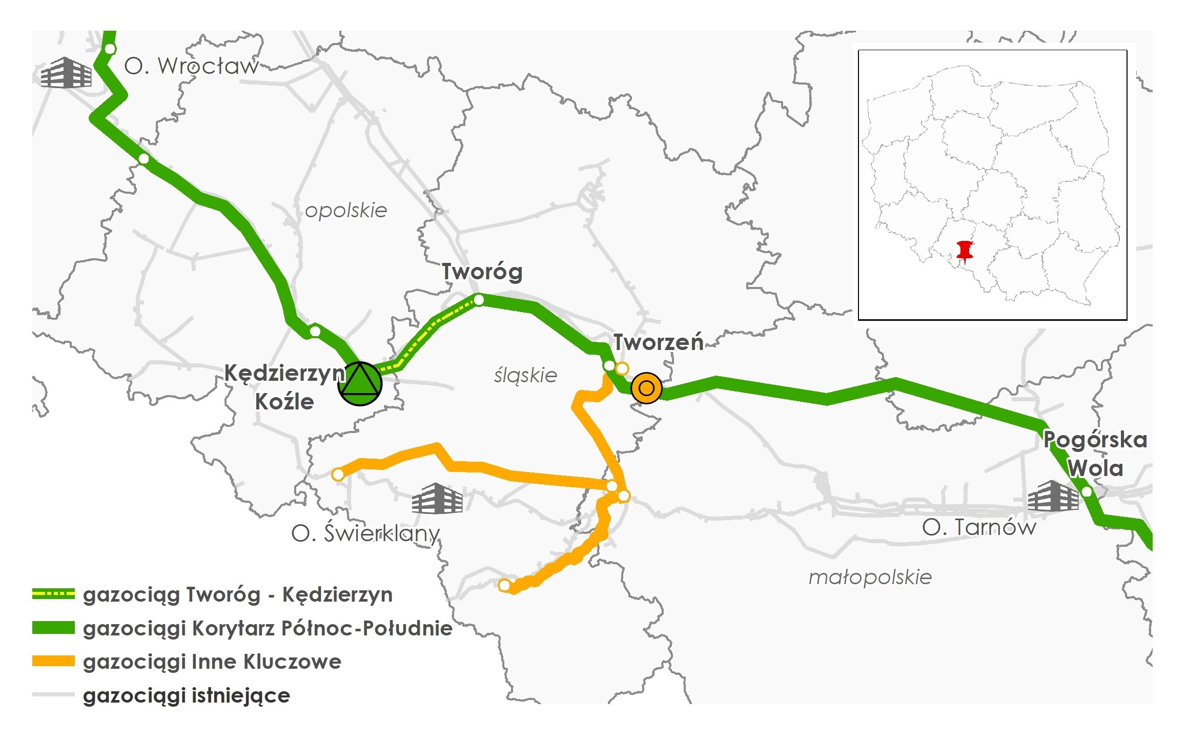 Gazociąg Tworóg – Kędzierzyn wchodzący w skład Korytarza Północ-Południe otrzymał pozwolenie na użytkowanie. Fot.: Gaz-System