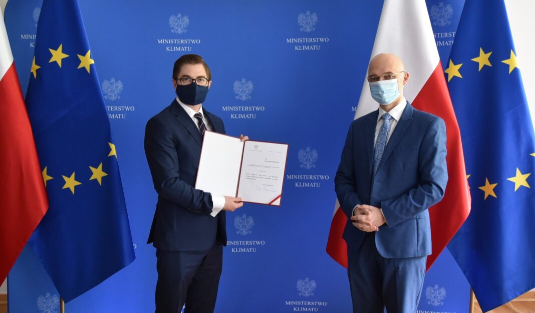 Minister klimatu Michał Kurtyka i prezes Państwowej Agencji Atomistyki Łukasz Młynarkiewicz fot. Ministerstwo Klimatu