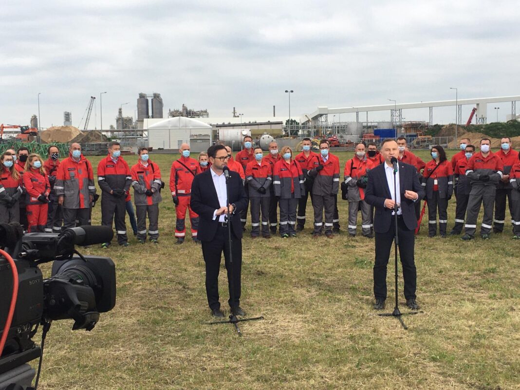 Prezydent RP Andrzej Duda i Prezes PKN Orlen Daniel Obajtek. Fot.: Mariusz Marszałkowski/BiznesAlert.pl