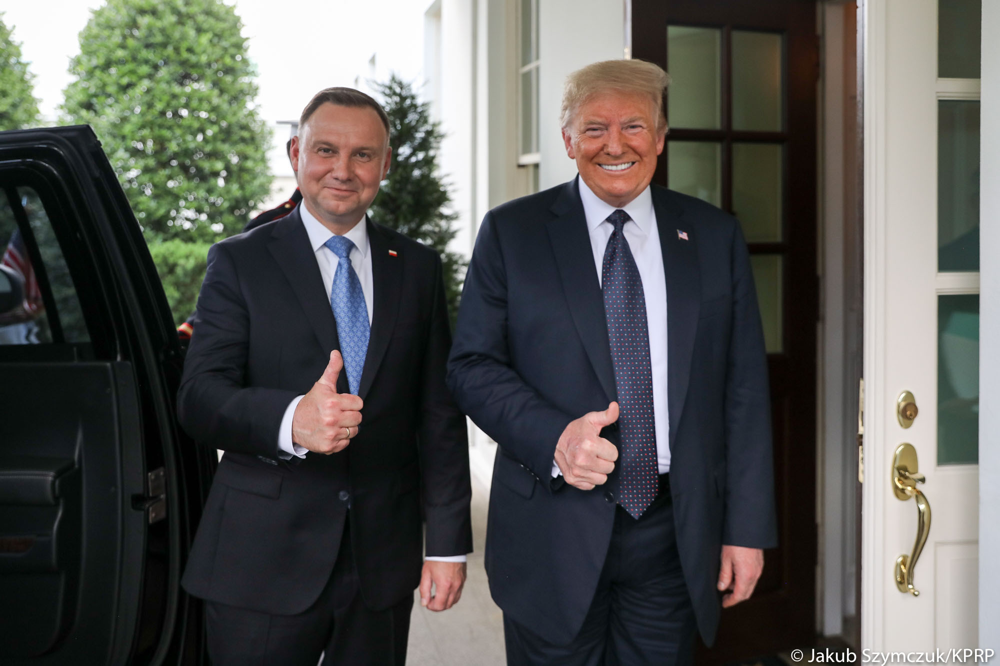 Andrzej Duda i Donald Trump. Źródło: Twitter KPRP