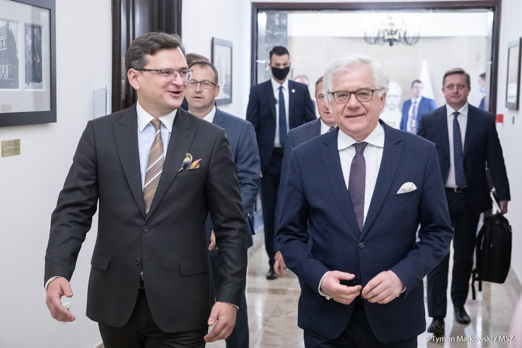 Ministrowie Polski (P) i Ukrainy (L). Fot. MSZ